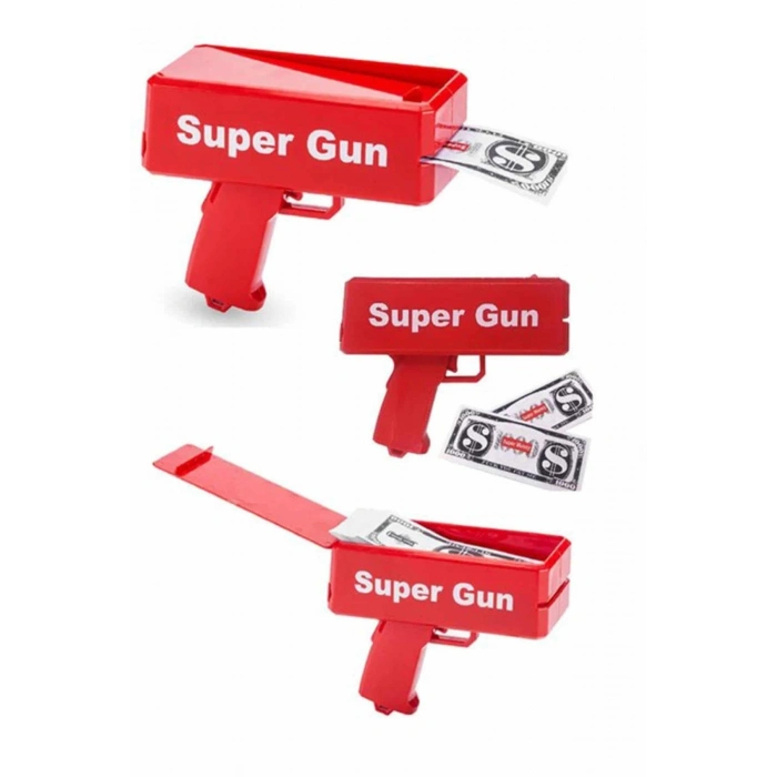 BFS Para Dolar Saçma Para Atma Tabancası Otomatik Kırmızı Oyuncak