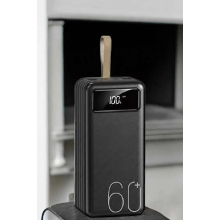 BFS Powerbank 60.000 MAH 4 Portlu Uzun Şarj Süreli Dijital Göstergeli