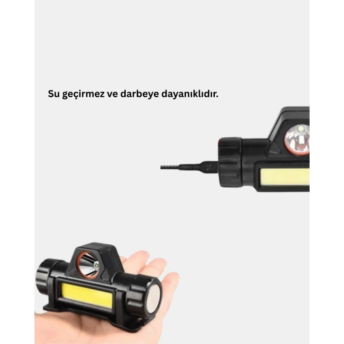 BFS Profesyonel Şarjlı LED Kafa Lambası – Uzun Mesafe + Ortam Aydınlatması