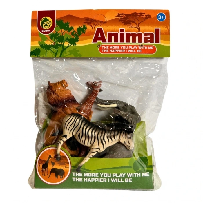 BFS Pvc Pakette Dörtlü Vahşi Hayvanlar