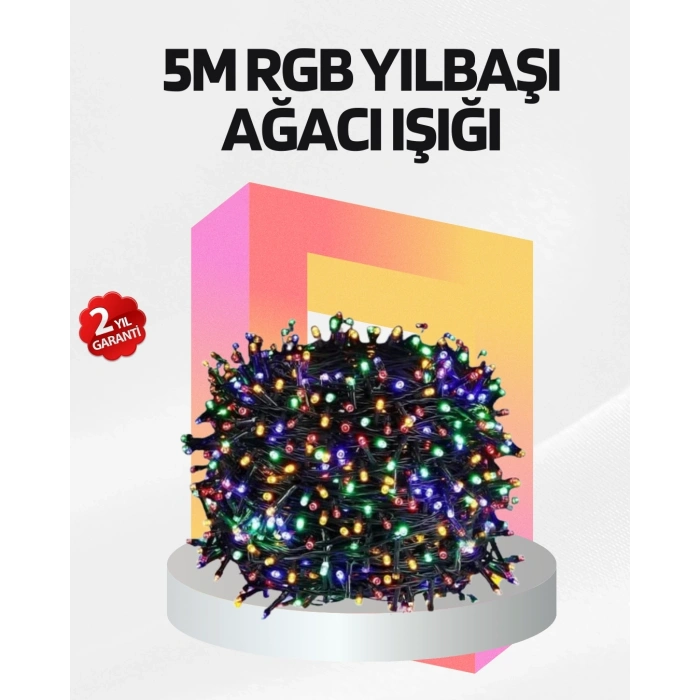 BFS Renkli LED Işık Zinciri 8 Modlu Dekoratif Aydınlatma
