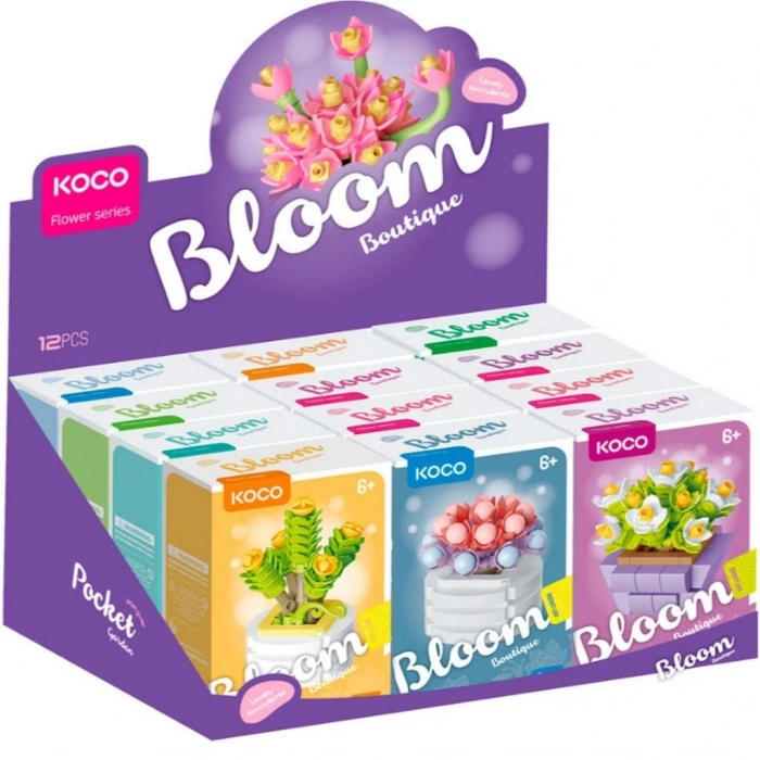 BFS Saksı Çiçekleri Sukulent Serisi 3D Puzzle