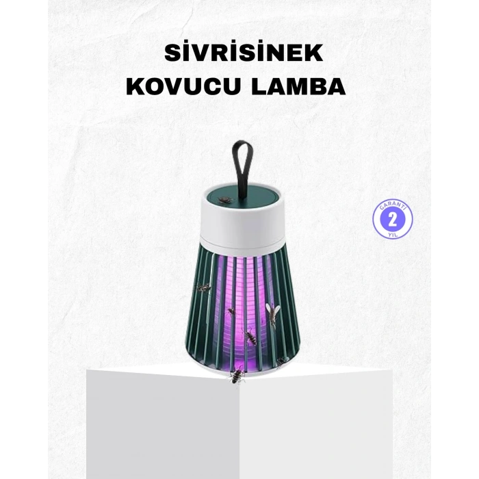 BFS Şarjlı Mor Işıklı Sivrisinek Öldürücü Lamba – Sessiz ve Kimyasal İçermez