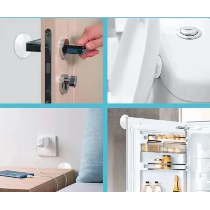 BFS  Şeffaf  Silikon Mobilya ve Kapı Durdurucu Darbe Pedi 6 lı