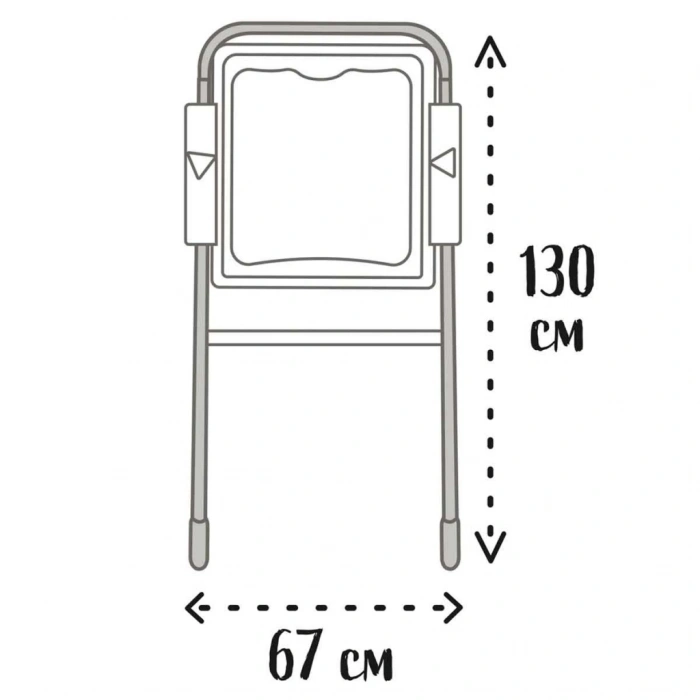 BFS   Smoby Metal Ayaklı Çift Taraflı Manyetik Yazı Tahtası 7600410207