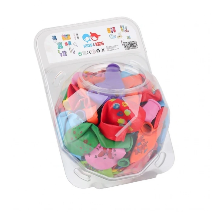 BFS   STR-133 Renkli Baskılı Balon 100lü