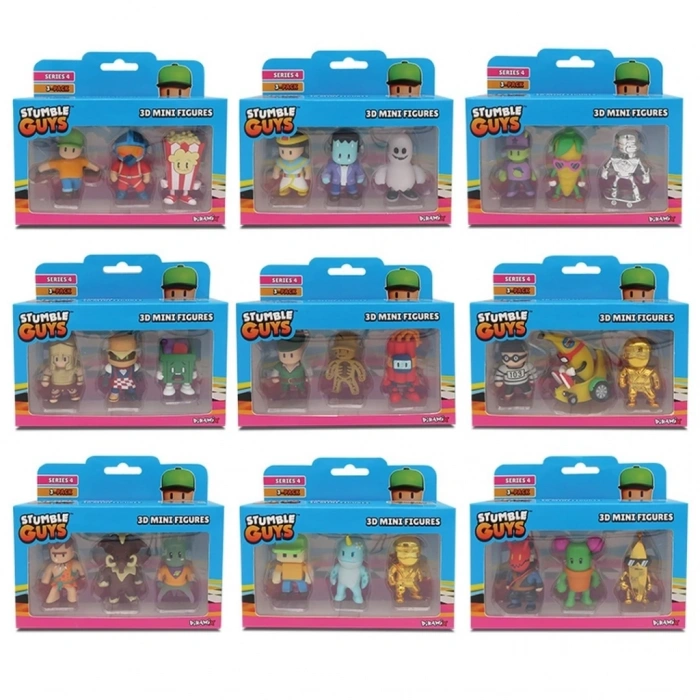 BFS  Stumble Guys 3lü Mini Figür