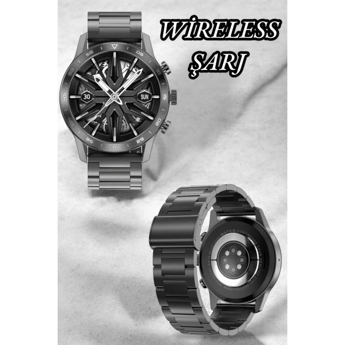 BFS Suya Dayanıklı Dokunmatik Akıllı Saat Bluetooth 5.0, Sesli Asistan ve Sağlık Takibi