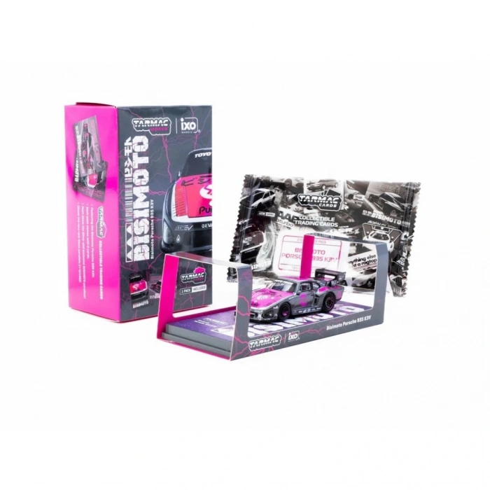 BFS  Tarmac Works X iXO Models 1/64 Bisimoto Porsche 935 K3V with Tarmac Cards Combo Set