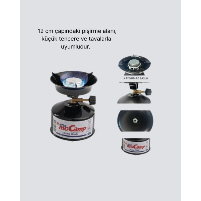 BFS Taşınabilir Kamp Ocağı Seti Pişirme Alanı Ayarlanabilir Alev