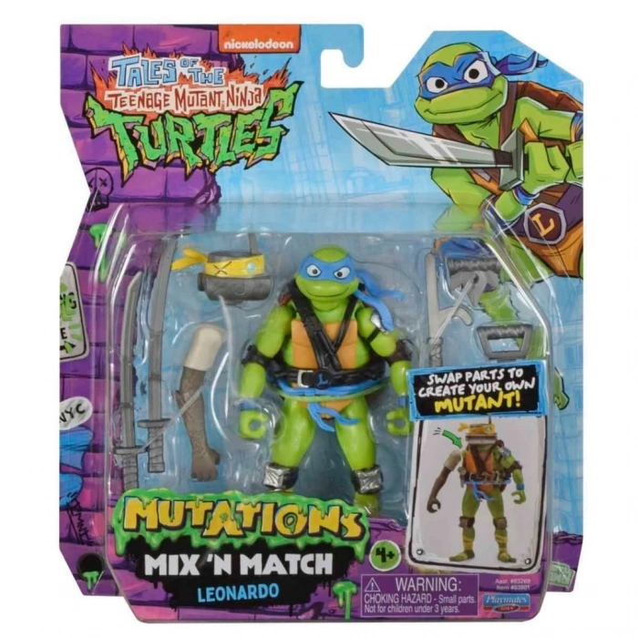 BFS Teenage Mutant Ninja Turtles Mutations Mix N Match Leonardo Figürü