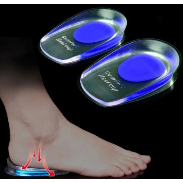 BFS Topuk Silikonu Şeffaf Mavi Erkek