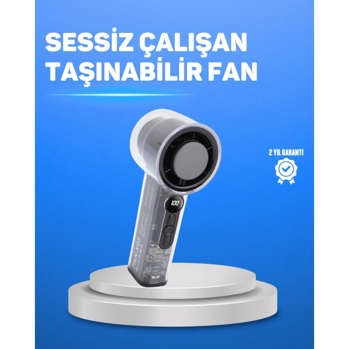 BFS Ultra Sessiz USB Şarjlı Fan | Taşınabilir ve Hafif Tasarım