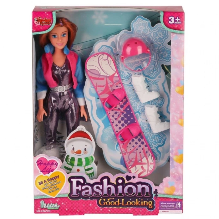 BFS  WG-66730-66731 Aksesuarlı Kayakçı Bebek 29 cm -Vardem Oyuncak