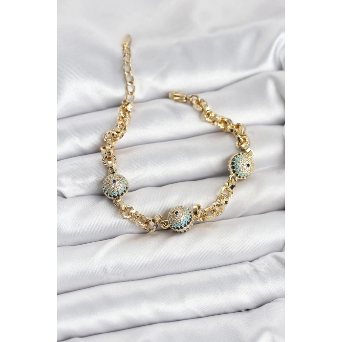 BFS Xuping VIP Nazarlı Gold Renk Bileklik