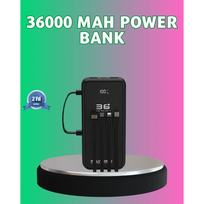 BFS Yüksek Kapasite Taşınabilir Şarj Aleti Çoklu Kablo Çıkışlı