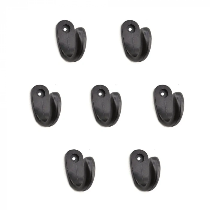 Büyük Tekli Fincan Askı, Dekor Askısı - Siyah, 100 Adet, 12x23x30 Mm