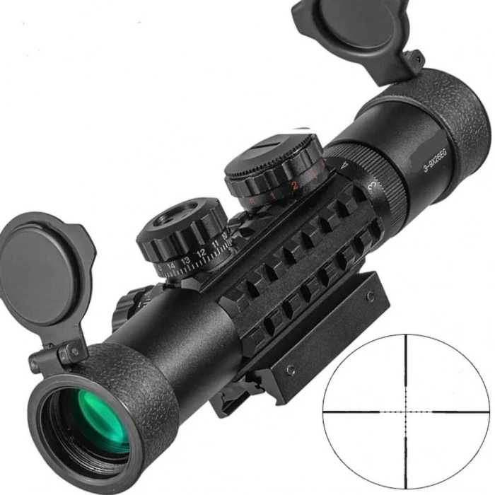C3-9x26 Eg Raylı Çift Işıklı Av Dürbünü  11mm/22mm