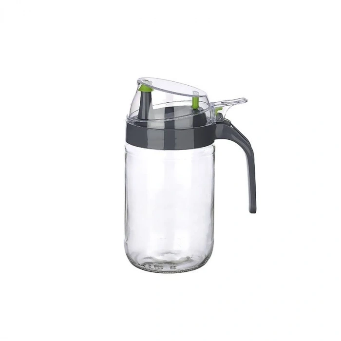 Cam Yağdanlık - Kulplu Sirkelik Sosluk 660ml