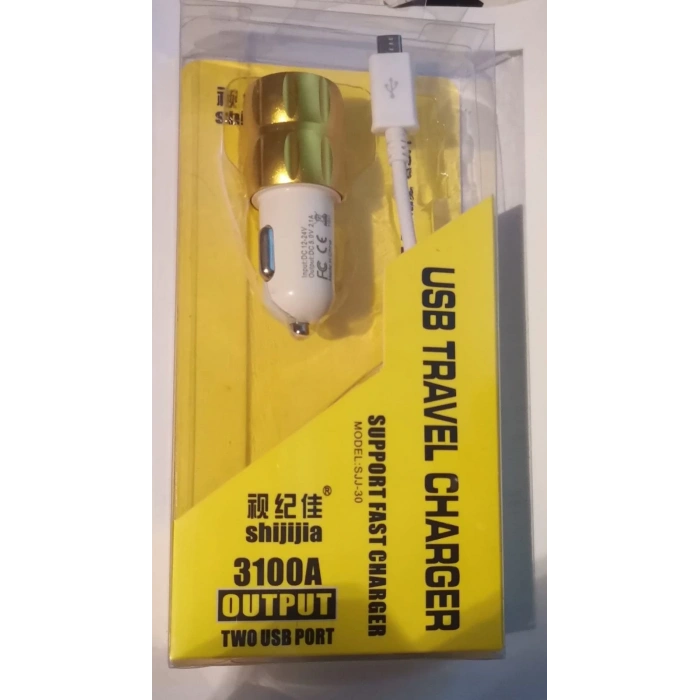 Çift Usb Girişli 3.1 Çıkışlı Seyahat Seti Android / Micro Usb