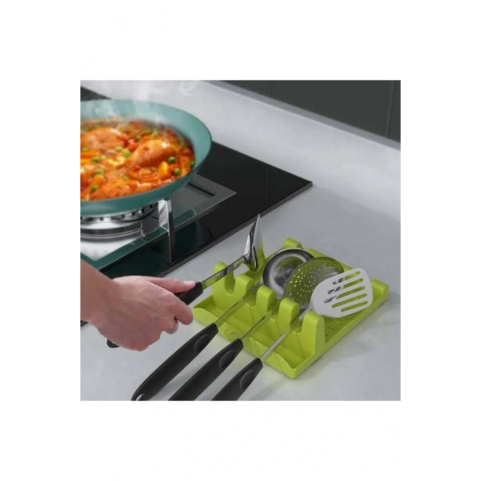 Çok Amaçlı Kaşık Altlığı Kepçe Altlığı Kapak Tutucu