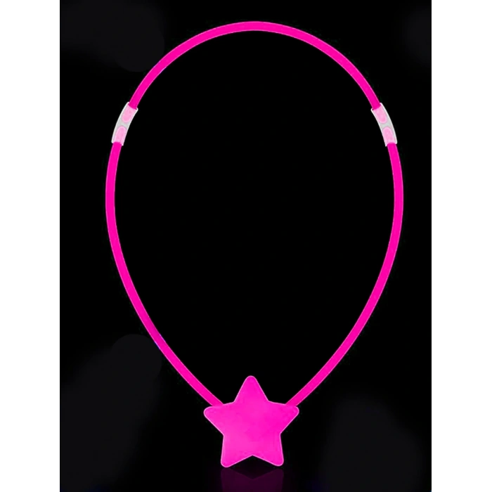 Glow  Yıldız Kolye - Glow Kolye - Glow Partisi Yıldız Kolye 6 Adet