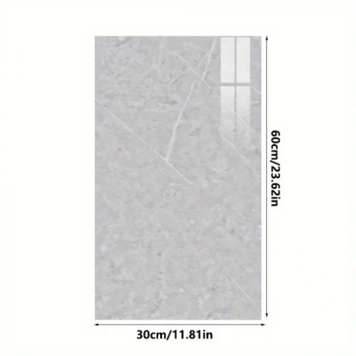 Gri Mermer Desenli Alüminyum Duvar Sticker