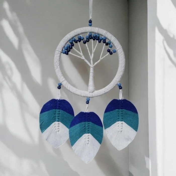 Hayat Ağacı Şekilli Yapraklı Duvar Dekoru