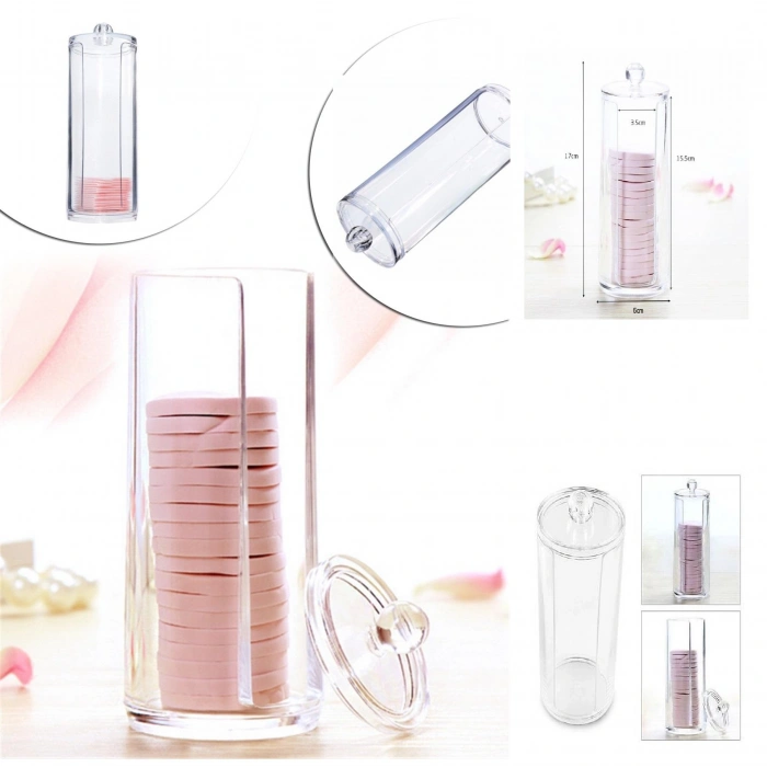 Kulak Çubuğu Ve Makyaj Pamuğu Organizeri Set