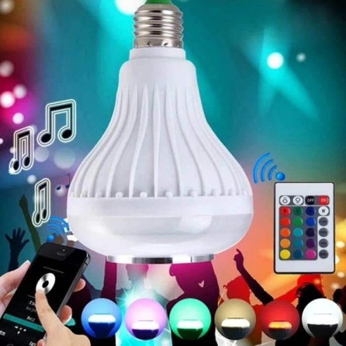 Kumandalı Bluetooth Disco Ampul Rgb