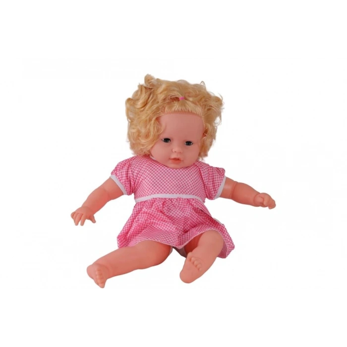 Mey İthalat® 0073 60 CM DOLGU GÖVDELİ SAÇLI BÜYÜK BEBEK