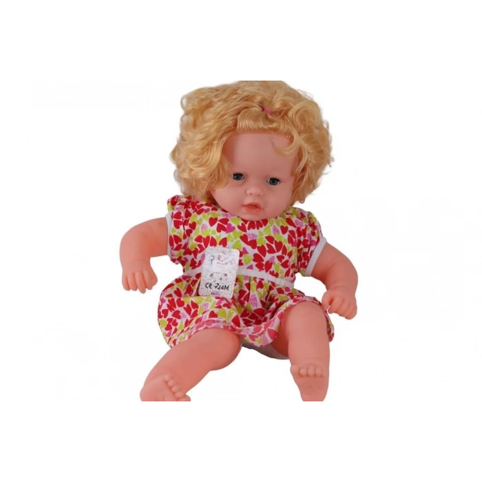 Mey İthalat® 0073 60 CM DOLGU GÖVDELİ SAÇLI BÜYÜK BEBEK