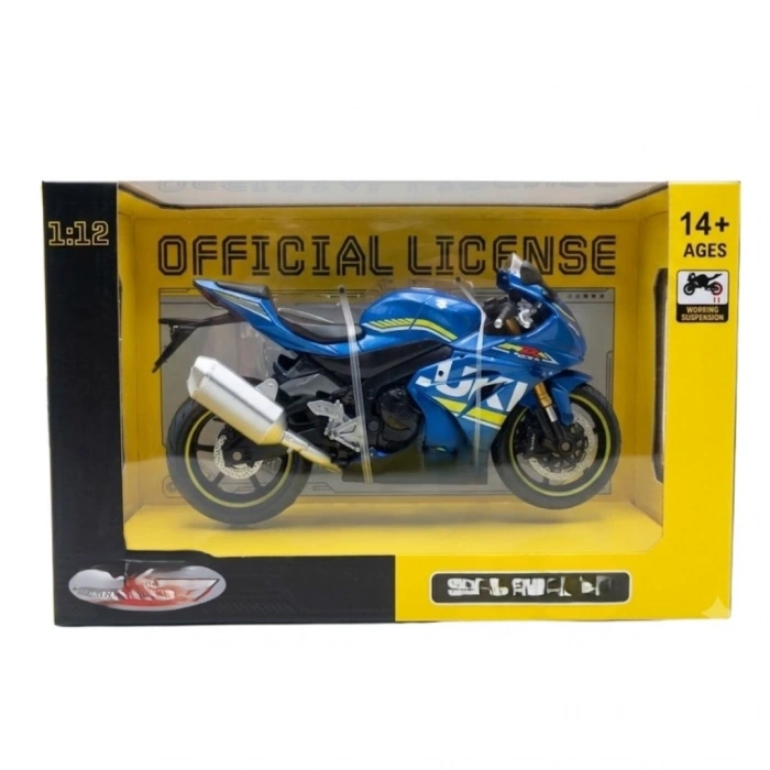 Mey İthalat® 1/12 GSX-R1000 Model Motosiklet