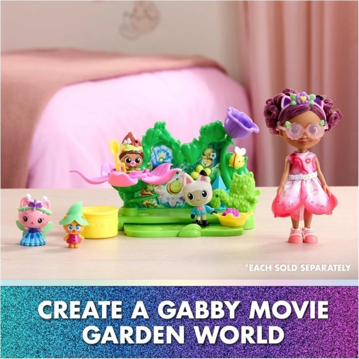 Mey İthalat® 1008538 FİGÜR SET GABBY S DOLLHOUSE BAHÇE SETİ 12 PRÇ.
