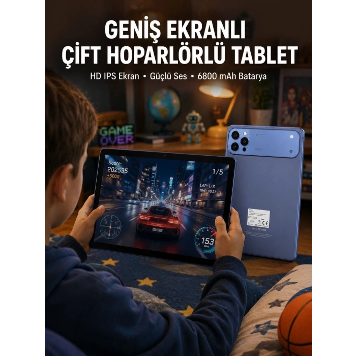 Mey İthalat® 10.1 İnç Tablet 6800 mAh Batarya Çift Hoparlörlü Yeni Nesil
