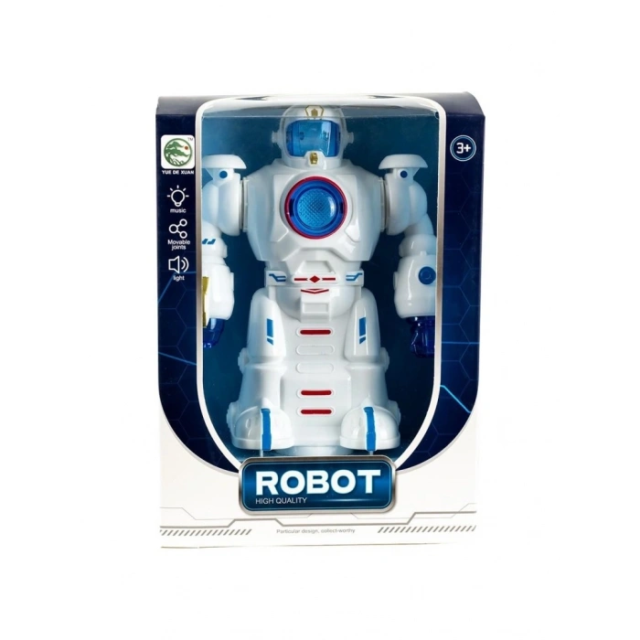 Mey İthalat® 1102B PİLLİ MÜZİKLİ IŞIKLI FULL ROBOT -TYC