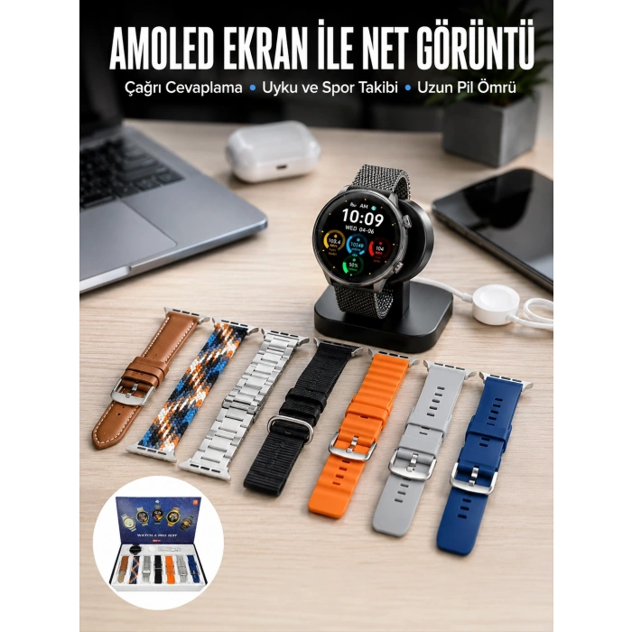 Mey İthalat® 2025 Model Akıllı Saat ve 2.Nesil TWS Bluetooth Kulaklık Yüksek Ses Kaliteli Yeni Nesil