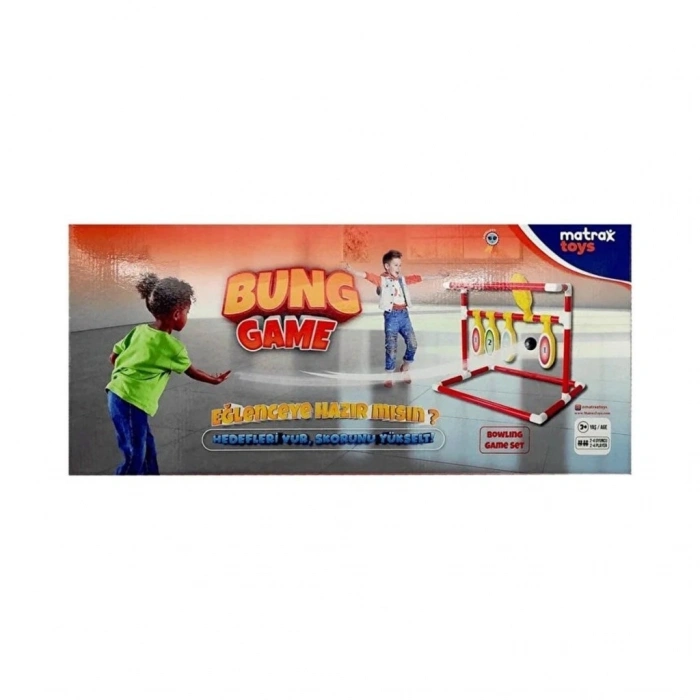 Mey İthalat® 2284 Bung Game Bowling Oyun Seti  -Akçiçek