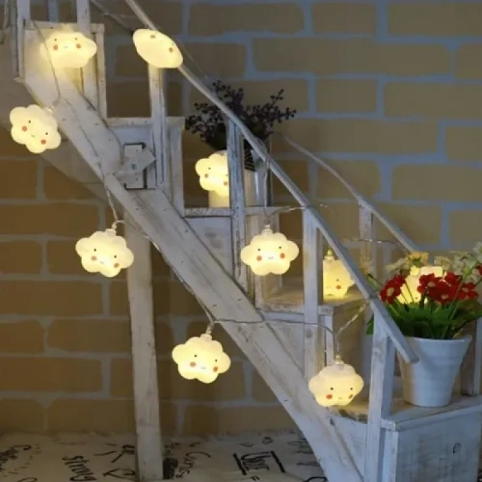 Mey İthalat® 2m 10lu Gülen Bulut Led