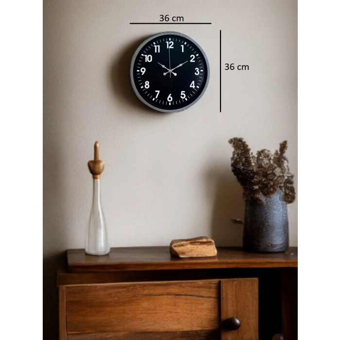 Mey İthalat® 36 Cm Asil Dekoratif Duvar Saati