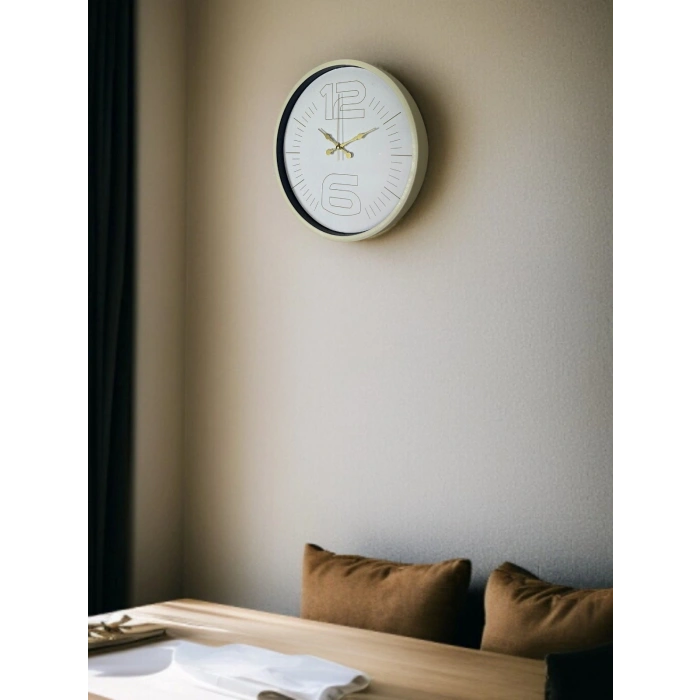 Mey İthalat® 36 Cm Sade Dekoratif Duvar Saati