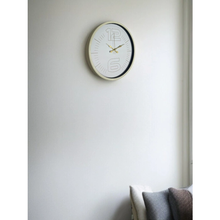 Mey İthalat® 36 Cm Sade Dekoratif Duvar Saati