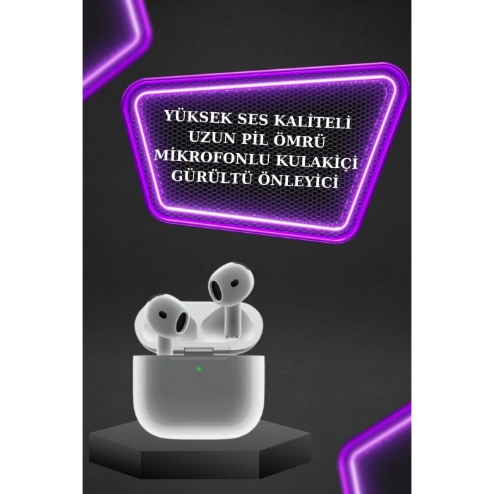 Mey İthalat® 3.Nesil TWS Bluetooth Kulaklık Bluetooth Bağlantılı Akıllı Saat Amoled Ekran Plastik Hasır Kordon