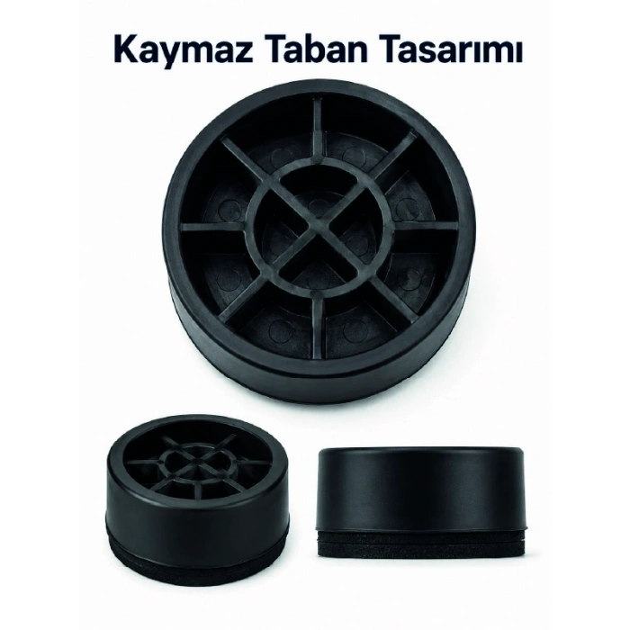Mey İthalat® 4 Adet Kaymaz Çamaşır Makinesi Ayak Altlığı