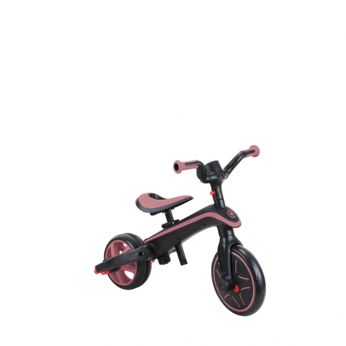 Mey İthalat® 4in1 Katlanabilir Bisiklet Koyu Pastel Pembe
