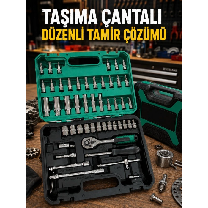 Mey İthalat® 53 Parça Çok Amaçlı Lokma Anahtar Seti