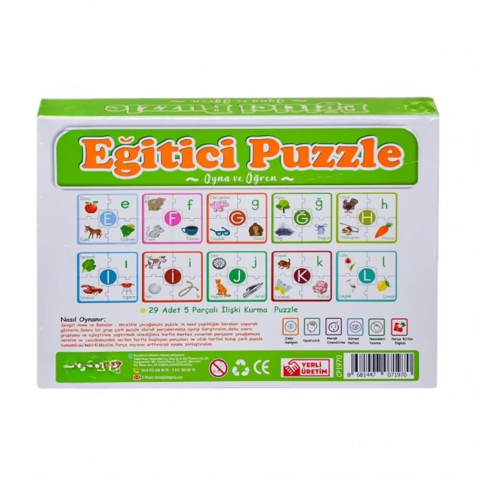Mey İthalat® 7197 PUZZLE ALFABE