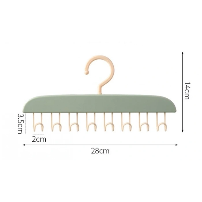 Mey İthalat® 8 Kancalı Çok Amaçlı Yapışkanlı Askı