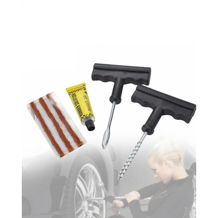 Mey İthalat® Acil Durumların Kurtarıcısı Çok Amaçlı Lastik Tamir Seti