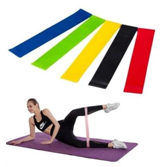 Mey İthalat® Aerobik Bant 5 Li Pilates Yoga Bandı ***